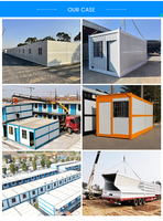 Casa Prefabricada Modular Económica y Resistente, Portátil, Plegable, Tipo Contenedor, con Panel Sándwich, para Escuela u Oficina