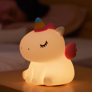 Veilleuse LED mini <span class=keywords><strong>licorne</strong></span> rechargeable, lumière blanche chaude, <span class=keywords><strong>lampe</strong></span> de <span class=keywords><strong>chevet</strong></span> pour chambre d'enfant, contrôle tactile, <span class=keywords><strong>lampe</strong></span> de nuit pour bébé en silicone - Product Image 2