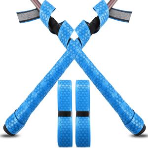 2 cintas de envoltura de agarre de palo de golf de cuero PU azul para solución de agarre - Product Image 4