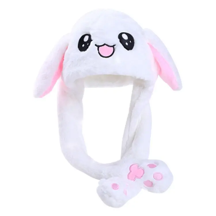 Korean fashion wholesale bulk winter cute bunny cap girls moving rabbit ears bunny hat