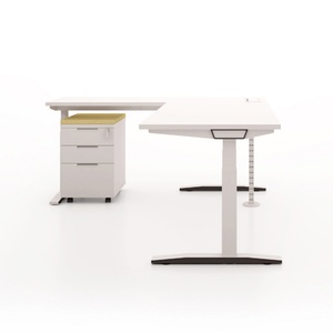 Escritorio Eléctrico de Altura Ajustable con Doble Motor, Nuevo Diseño, Escritorio Moderno Blanco para Oficina - Product Image 6