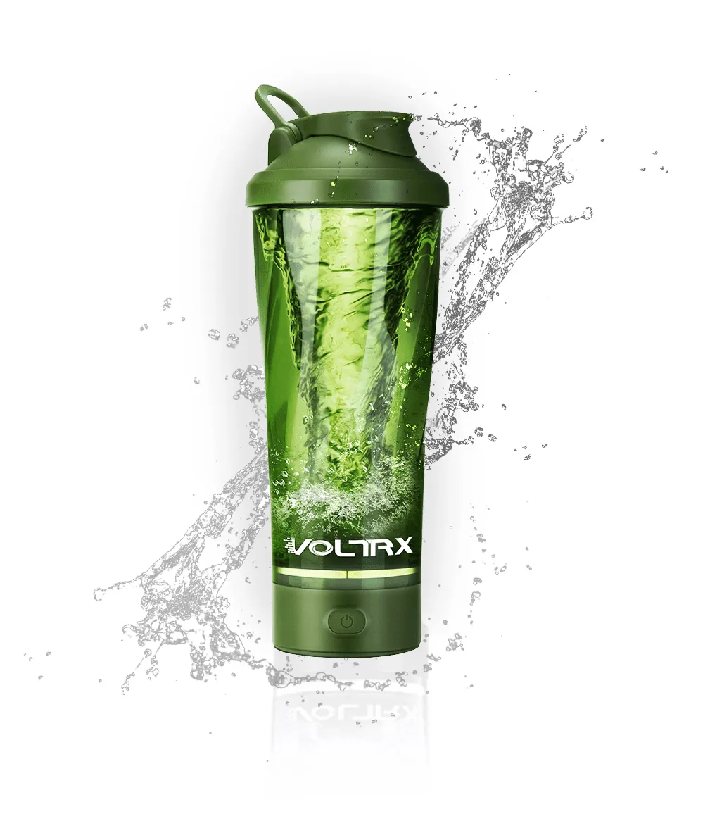 Premium elektrikli Protein çalkalama şişesi spor su Tritan BPA ücretsiz 700ml 24oz taşınabilir mikser kupası şarj edilebilir kahve Shaker bardak