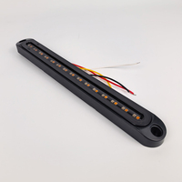 Barre de feux arrière LED 10 pouces rouge et ambre combinés, feux de freinage, de stop et de clignotants pour camion, remorque, camping-car, bateau, bus