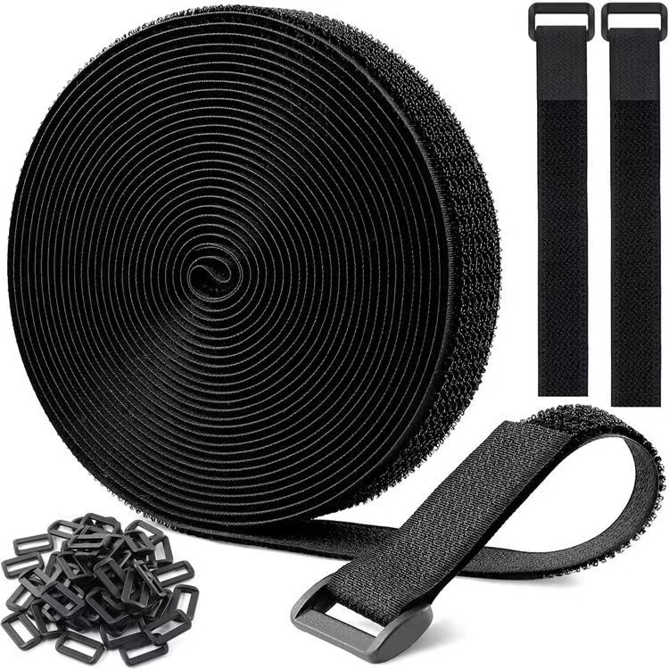 Noir/2 cm * 10 m (50 boucles en plastique)