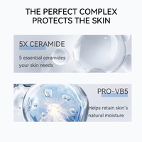 Crème hydratante pour le visage à la céramide, à la vitamine B5 et à l'acide hyaluronique, 5 fois plus de céramide, effet bloquant l'eau, marque privée, 50 g