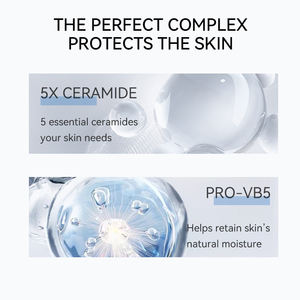 Crème hydratante pour le visage à la céramide, à la vitamine B5 et à l'acide hyaluronique, 5 fois plus de céramide, effet bloquant l'eau, marque privée, 50 g - Product Image 2