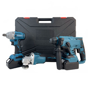 Juego de Herramientas Eléctricas Profesionales Recargables 3 en 1 con Batería de Litio: Llave de Impacto, Amoladora Angular y Taladro Percutor - Product Image 1