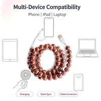 Câble de données USB en forme de ballon de football américain/rugby, cordon de charge universel pour téléphone portable, câble de synchronisation et de charge