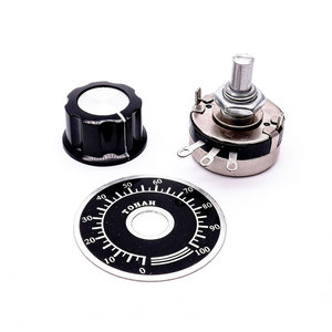 Potentiomètre à axe rond en carbone 470R, potentiomètre rotatif conique WTH118 2W 1A 1K 2.2K 4.7K 10K 22K 47K 100K 470K 560K 1M (1 pièce) - Product Image 1