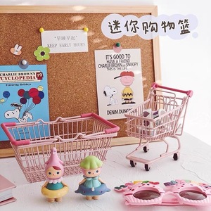 ตะกร้าเก็บของโลหะขนาดเล็กสำหรับ Shopify Dropshipping ตะกร้าใส่เครื่องสำอางน่ารัก ใช้จัดระเบียบและโชว์สินค้าบนโต๊ะ - Product Image 3