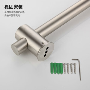 Austenite 304 Stainless Steel Adjustable <b>Shower</b> Rod Round Shape For Bathtub <b>Accessories</b> YQ170010J - Product Image 3