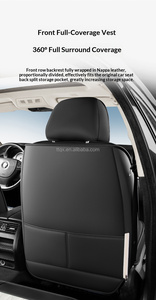 Coprisedili Auto in Pelle Nappa 5D con Ali Laterali per <span class=keywords><strong>Dacia</strong></span> Logan Spring <span class=keywords><strong>Duster</strong></span> Sandero, per Tutte le Stagioni, Decorazione Interna Auto Personale - Product Image 6