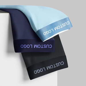 Logo personnalisé Boxer tendance coupe ample grande taille hommes respirant coton confortable sous-vêtement antibactérien - Product Image 1