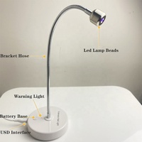 Mini lampe de polymérisation pour Gel Uv sans fil, réglable, lampe de désinfection Uv, sèche-linge, un doigt, Flash, Table de polymérisation, lampe à ongles