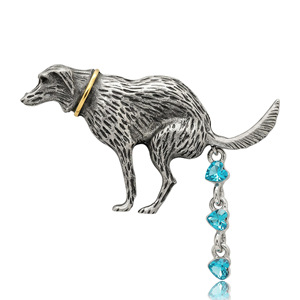 Kreative Personalisierte Welpen-Kot-<span class=keywords><strong>Meme</strong></span> Anstecknadeln Lustige Kotierende Hunde-Brosche für Hundemama, Hundepapa und Tierliebhaber - Product Image 5