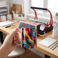 Presse à chaud électrique manuelle professionnelle KAIMAI 2-en-1 multicolore pour gobelets et tasses de 11oz à 20oz