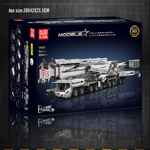 Mold KING 17007 mainan pendidikan teknis, blok bangunan hadiah ulang tahun anak, Model truk derek LTM11200 bermotor RC - Product Image 6