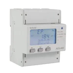 Medidor de potencia eléctrico trifásico ADL400/F Din Rail, dispositivo de medición de energía inteligente con comunicación 485