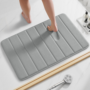Tapis de bain en mousse à mémoire de forme, antidérapant, doux et absorbant, lavable en machine, pour la maison, l'hôtel et le dortoir (vente en gros) - Product Image 4