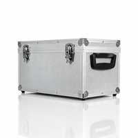 Étui de transport en aluminium de grande capacité 7 ''10'' 12 ''Boîte de rangement pour disques vinyles