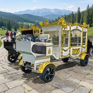 Special Tranpotation Vehicle 2026 <b>Horse</b> Hearse Classic Funeral Car Coffin Electric Funeral Hearse Carriage - Product Image 1