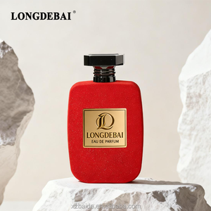Wholesale Soft Rectangular <b>Perfume</b> <b>Bottle</b> 30ml 50Ml 100Ml Velvet Glass <b>Perfume</b> <b>Bottle</b> Empty Luxury <b>Perfume</b> <b>Bottle</b> With Zamac Cap - Product Image 3