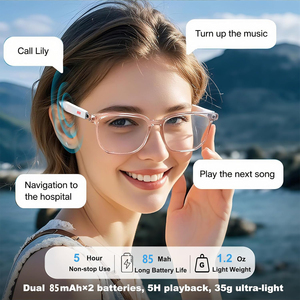 Lunettes de soleil audio intelligentes IA avec traducteur, appels téléphoniques et protection polarisée IA <span class=keywords><strong>Chat</strong></span> - Product Image 3