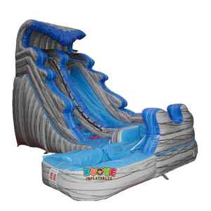 Toboggan aquatique gonflable commercial durable en PVC Rocky Rapids avec piscine pour enfants <span class=keywords><strong>et</strong></span> adultes - Product Image 1
