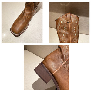 <span class=keywords><strong>Stivali</strong></span> da Cowgirl Vintage in <span class=keywords><strong>Pelle</strong></span> Ricamata Moda 2024, <span class=keywords><strong>Stivali</strong></span> Chelsea da <span class=keywords><strong>Donna</strong></span> con Punta Quadrata, <span class=keywords><strong>Stivali</strong></span> da <span class=keywords><strong>Cowboy</strong></span> Occidentali - Product Image 5