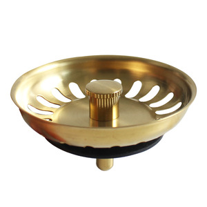 Évier de cuisine en acier inoxydable SUS304 poli or, léger et de haute qualité, avec bouchon de vidange, directement de l'usine, garantie 5 ans - Product Image 1