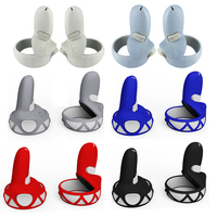 Coque en silicone à double poignée Data Frog pour manette tactile Oculus Quest 2, accessoires de poignée VR