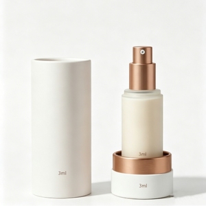 Luxury Kraft Round Paper Cylinder Tube Box Custom White Tube Packaging <b>Container</b> For Cosmetic Jar <b>Perfume</b> Essential Oil Bottle - Product Image 5
