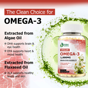 Factory Direct Vaginal Omega 3 Softgels with Total Fat Supports Healthy Aging Improves Mood Brain Function Bone Strength Softgel - Product Image 4