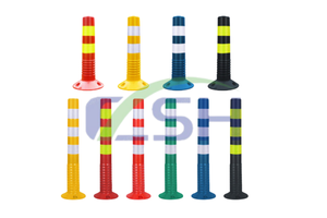 28 इंच सुरक्षा 36 "cones सुरक्षा पे रोड डेलिनेएटर लेन डिवाइडर रबर लचीला यातायात चेतावनी लचीला पोस्ट बोलार्ड - Product Image 4