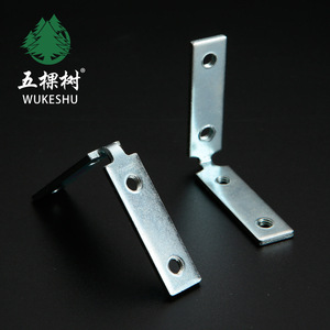 Support d'angle Wukeshu en acier laminé à froid de 3 mm, zingué, pour portes, fenêtres et armoires en aluminium - Product Image 2