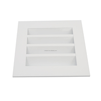 Grille d'aération extérieure en aluminium SS304, modèle VWL-A, étanche à la pluie, pour admission d'air frais, avec amortisseur et boîtier de plénum
