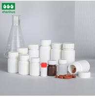 Emballage pharmaceutique personnalisé de 100 CC pour flacons de comprimés de vitamines en plastique HDPE blanc médical