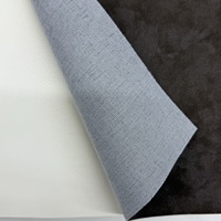 Tissu en cuir synthétique 58% PU 42% polyester, épaisseur 0,74 mm, largeur 138-140 cm, tissu en similicuir enduit PU