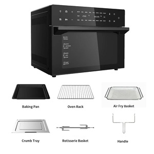 <span class=keywords><strong>En</strong></span> Stock: Horno Freidora de Aire Inteligente 30L 1800W 220V, 18 <span class=keywords><strong>en</strong></span> 1, Control Digital Eléctrico, Ahorro de Energía, 6 Accesorios, Horno Tostador Combinado - Product Image 1