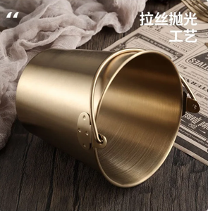 ถังใส่น้ำแข็งทำจากโลหะถังใส่<span class=keywords><strong>1L</strong></span> แชมเปญเบียร์ถังใส่ไก่ทอดสีทองสำหรับขนมขบเคี้ยว - Product Image 3