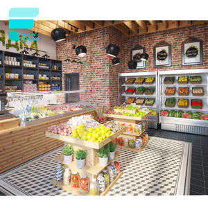 Étagères de gondole de supermarché, étagères de magasin d'alimentation, design d'intérieur de supermarché, plan d'affichage en magasin, rayonnages de supermarché - Product Image 5