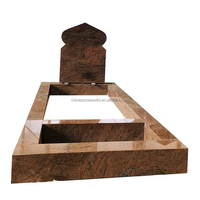 Monument funéraire en granit pour enfants musulmans, pierres tombales avec design de bordure moderne, qualité supérieure, garantie 5 ans