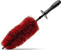 Ensemble d'outils de lavage de voiture universel Brosse de nettoyage de cache-moyeu en plastique et brosse à poussière Accessoires de détail automobile