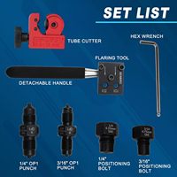 Kit d'outils de sertissage pour conduites de frein, outil de sertissage double SAE 3/16" 1/4" pour conduites de frein, crée des sertissages simples et doubles