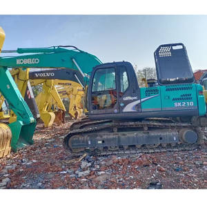 Excavatrice sur chenilles hydraulique d'occasion KOBELCO SK210 de qualité excellente, 21 tonnes, grande pelle d'occasion pour le déneigement avec godet - Product Image 3