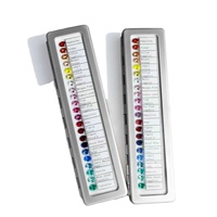 Corindon synthétique cultivé en laboratoire, pierre précieuse colorée, carte de couleurs, ovale 6x8mm, pierres brutes polies, vente directe Wuzhou