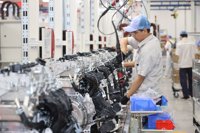 Lini Perakitan Mesin Sepeda Motor Dilengkapi Konveyor Semi-Otomatis untuk Produsen Pasar Tumbuh Kembang