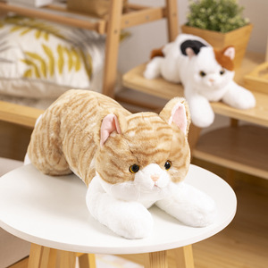 Juguete de peluche de <span class=keywords><strong>gato</strong></span> negro Gery, <span class=keywords><strong>gato</strong></span> siamés de Birman británico de pelo corto, almohada americana exótica de pelo corto, muñeco de peluche <span class=keywords><strong>persa</strong></span> - Product Image 2