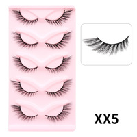 Boîtes personnalisées, cils synthétiques vegan 25 mm, faux cils 3D, tige en coton noir, épaisseur 0,07 mm, faits à la main