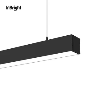 4FT 8FTالاعلى نهائي المكاتب قلادة تعليق الألومنيوم يمكن ربطها 0-10V يمكن تخفيفهاLED الخطي الخفيفة